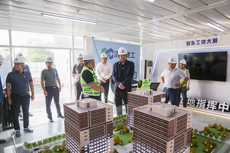 山東三箭集團領導國慶期間調(diào)研督導重點項目建設